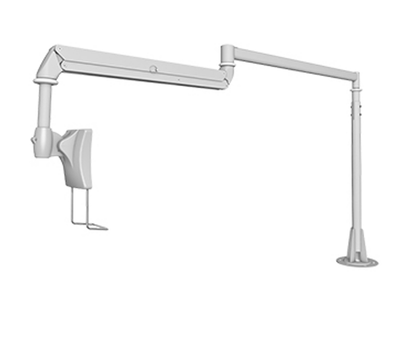 ALF210落地式医用显示器支架，用于医用设备的数字资讯的最佳解决方案。外观设计优美，摆动平稳，伸缩角度可调，电缆管理灵巧，易于存放，可与各种医用设备配合使用，适用于任何医用环境。同时安装简便，尺寸适中，易于清洁。
